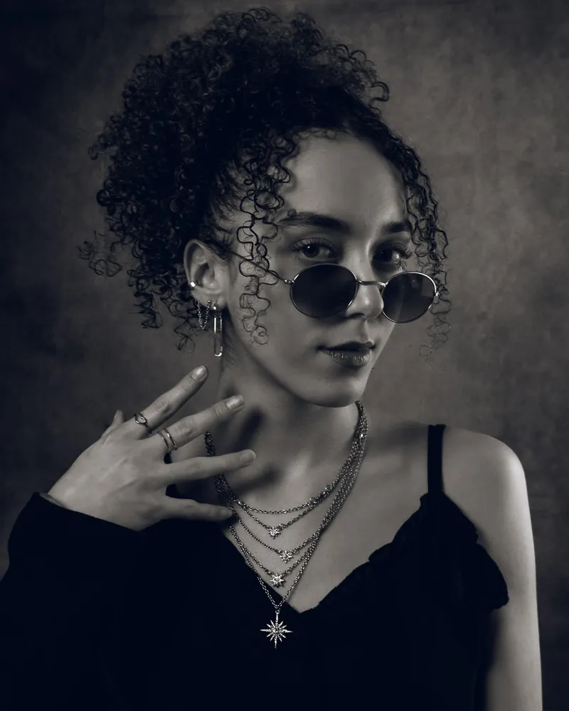 Portrait studio noir & blanc