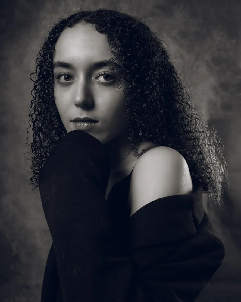 Portrait studio noir & blanc