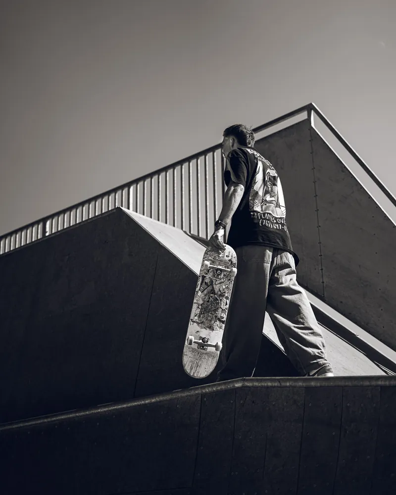 Séance skate en extérieur