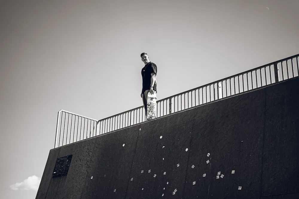 Séance skate en extérieur