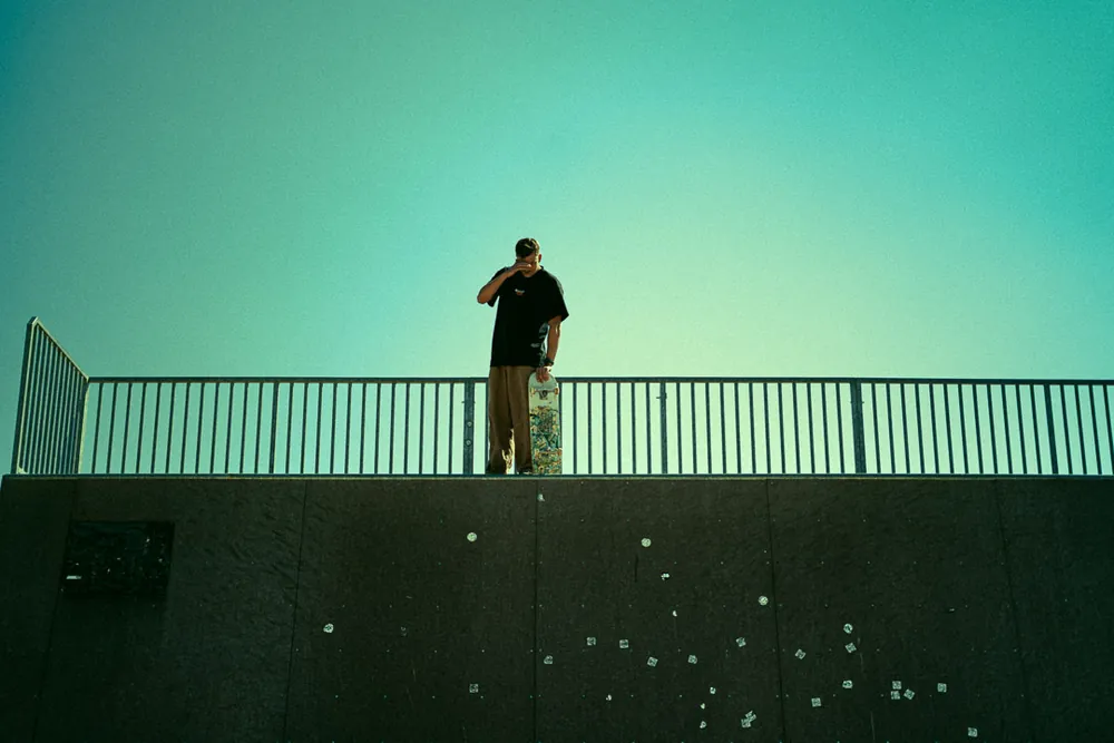 Séance skate en extérieur