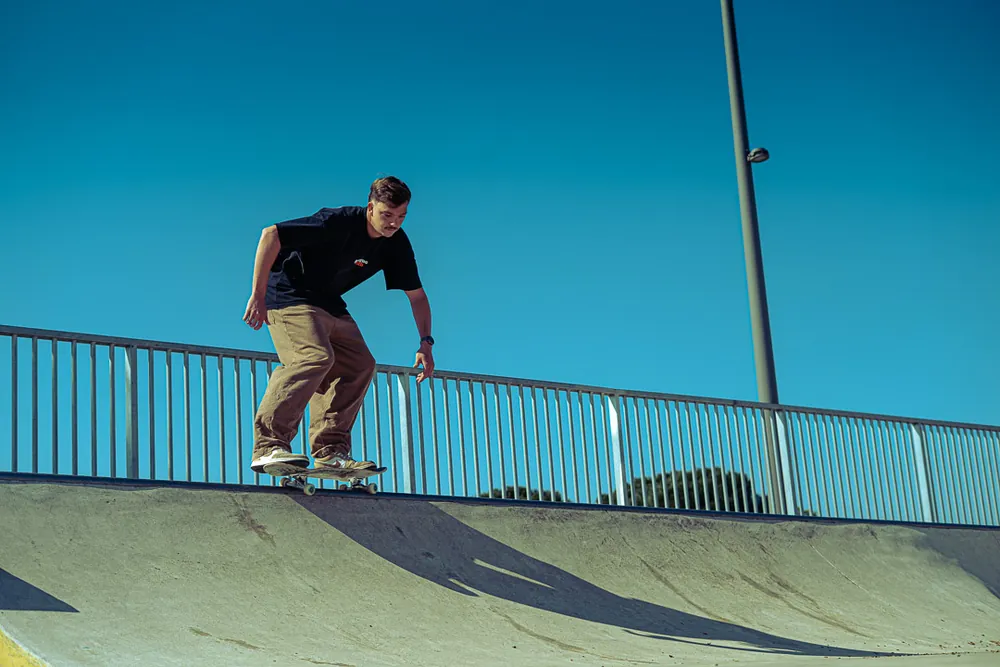 Séance skate en extérieur