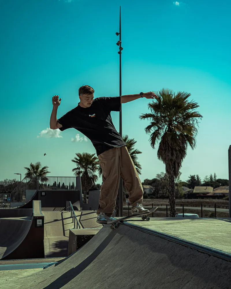 Séance skate en extérieur